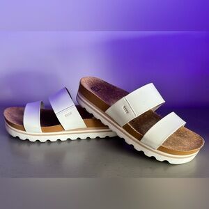 Reef Women's White Double Strap Sandals size 9
